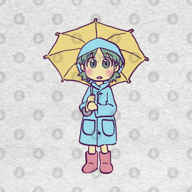 rainy season yotsuba in raincoat by mudwizard